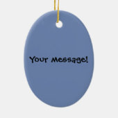 ポークパンの点心の中国のな朝食によってはbbqのパンが蒸気を発しました セラミックオーナメント (裏面)