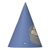 ポークパンの点心の中国のな朝食によってはbbqのパンが蒸気を発しました パーティーハット (左)