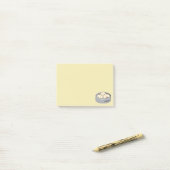 ポークパンの点心の中国のな朝食によってはbbqのパンが蒸気を発しました ポストイット (デスク上)