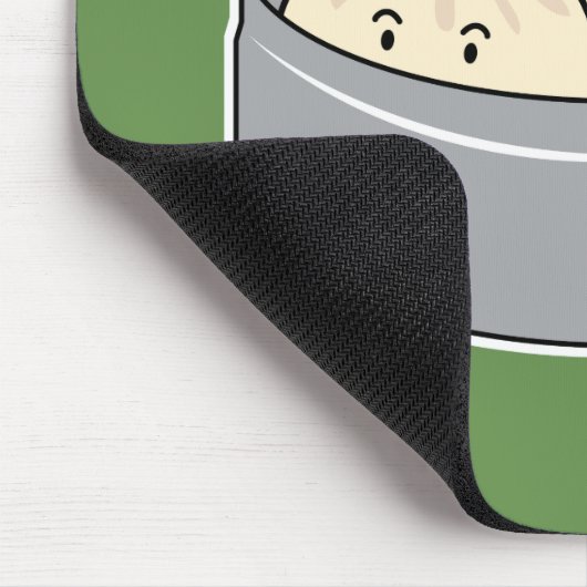 ポークパンの点心の中国のな朝食によってはbbqのパンが蒸気を発しました マウスパッド (コーナー)