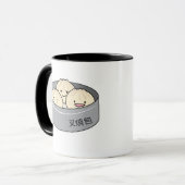 ポークパンの点心の中国のな朝食によってはbbqのパンが蒸気を発しました マグカップ (正面左)