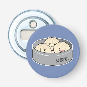 ポークパンの点心の中国のな朝食によってはbbqのパンが蒸気を発しました 栓抜き