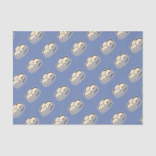 ポークパンの点心の中国のな朝食によってはbbqのパンが蒸気を発しました 薄葉紙 (正面)