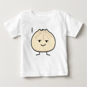 ポークパンの点心の中国のなcha siuのbaoによってはbbqが蒸気を発しました ベビーTシャツ (正面)