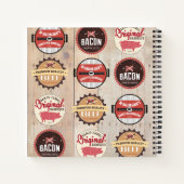 ポークビーフベーコン肉パーソナルクックブックレシピ ノートブック (裏面)