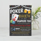 ポークビールベビーシャワー招待状 招待状 (スタンド正面)