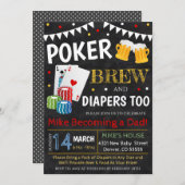 ポークビールベビーシャワー招待状 招待状 (正面/裏面)