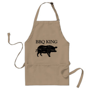 ポークブタBBQ王の肉屋の図表の切口 スタンダードエプロン