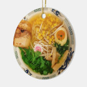 ポークラーメンのヌードル・スープ セラミックオーナメント (左)