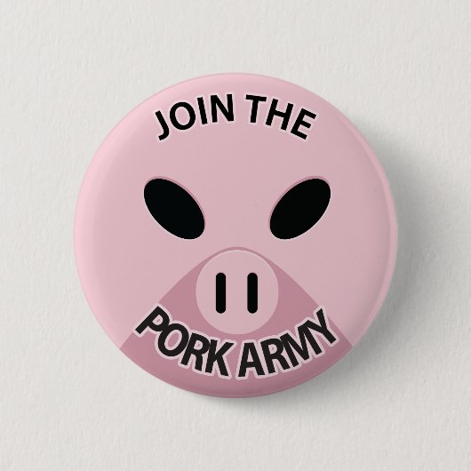 ポーク軍隊ボタンを結合して下さい! 缶バッジ (正面)