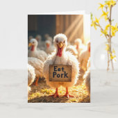 ポーク食べマーク付きトルコ カード (黄色い花)