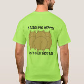 ポークBBQのワイシャツに余りにソースをかけられて Tシャツ (裏面)