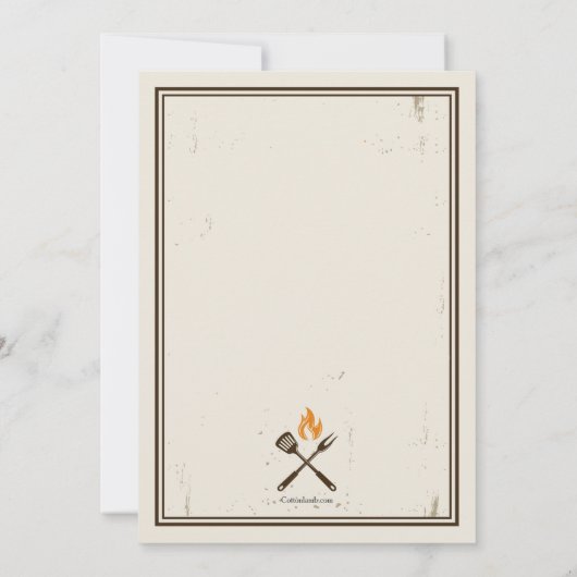 ポークBBQ招待状 招待状 (裏面)