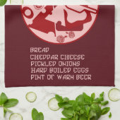 ポーグマンズパブ昼食 キッチンタオル (折り畳み)