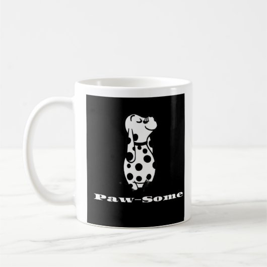 ポーサイエティに最適な愛犬家 コーヒーマグカップ (左)