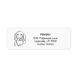 ポーサイエリーに深刻なゴールデンレトリバー ラベル