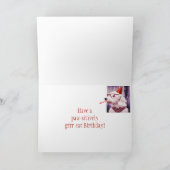 ポーサイエリーGrrr食べ誕生日ソンおもしろいドッグ カード (内部)