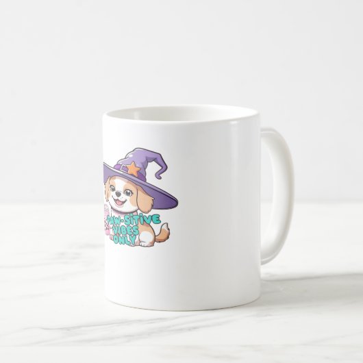 ポーサイティブな雰囲気のみ – バブルティーAのかわいい犬 コーヒーマグカップ (正面右)