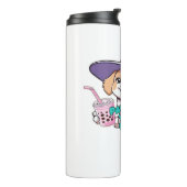 ポーサイティブな雰囲気のみ – バブルティーAのかわいい犬 タンブラー (回転左)