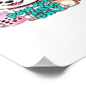 ポーサイティブな雰囲気のみ – バブルティーAのかわいい犬 ポスター (角)