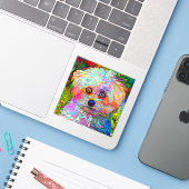 ポーサイティブな雰囲気 シール (ノートパソコンとiPhone)