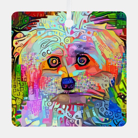 ポーサイティブな雰囲気 メタルオーナメント (正面)