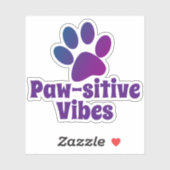 ポーサイティブな雰囲気 |動物の手の印刷 シール (シート)