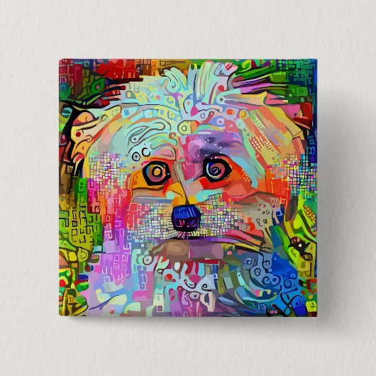 ポーサイティブな雰囲気 缶バッジ (正面)