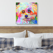 ポーサイティブVibesストレッチキャンバスプリント キャンバスプリント (インサイチュ (寝室))