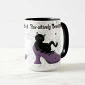 ポーサイドでビウィッチな黒猫ハロウィーン マグカップ (正面右)