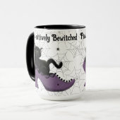 ポーサイドでビウィッチな黒猫ハロウィーン マグカップ (正面左)