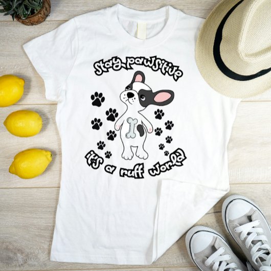 ポーシティブな生活を続けるラフの世界 Tシャツ