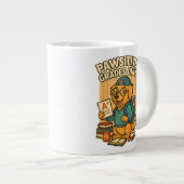 ポーシティブグレードのみ – 新学期ドッグTシャツ ジャンボコーヒーマグカップ (正面右)