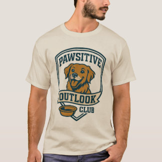 ポーシティブOutlookクラブゴールデンレトリエバーシャツ Tシャツ