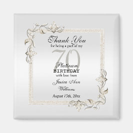 ポーシュ70thプラチナ誕生日 マグネット