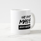 ポーションおもしろいマスターのハッシュタグ名 ジャンボコーヒーマグカップ (正面右)