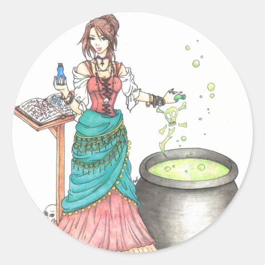 ポーションの女主人 ラウンドシール (正面)