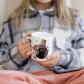 ポーションよくはしゃぐボトルに閉じ込められた邪悪な猫モンスター コーヒーマグカップ