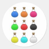 ポーションカラフルスタンプ ラウンドシール (正面)