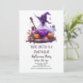 ポーションズ・パンプキン・ゴースト・ウィッチ・ハット ハロウィンパーティー 招待状 (スタンド正面)