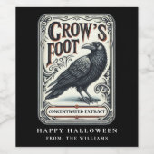 ポーションハローウィンパーティブラッククロウワインラベル ワインラベル (シングルラベル)