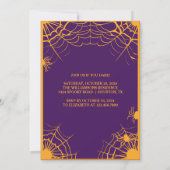 ポーションモダンハロウィンを醸し出す可愛い魔女 招待状 (裏面)