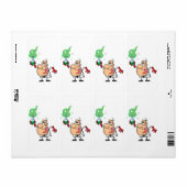 ポーション付き漫画不機嫌科学者 ラベル (フルシート)