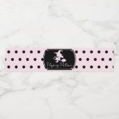 ポーション飛んでいるハロウィーンガール誕生日 ペットボトルラベル (シングルラベル)