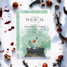 ポーション&呪文ウィッチカルドロンハローウィンパーティ