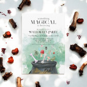 ポーション&呪文ウィッチカルドロンハローウィンパーティ 招待状