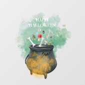 ポーション、呪文&魔法ウィッチカルドロンハロウィーン ウィンドウサイン (シート)