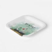 ポーション、呪文、魔法ハロウィーンウィッチカルドロン ペーパープレート (傾斜あり)