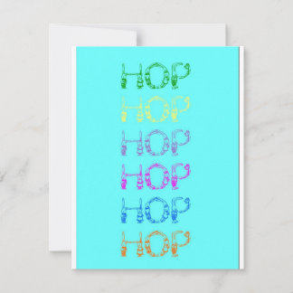 ポージングBunniesイースターホップグリーティングカード シーズンカード