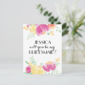 ポージー ガーデン | ブライズメイド 招待状 (スタンド正面)